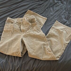 Levi's Women's Wide Leg Tan Corduroy Pants